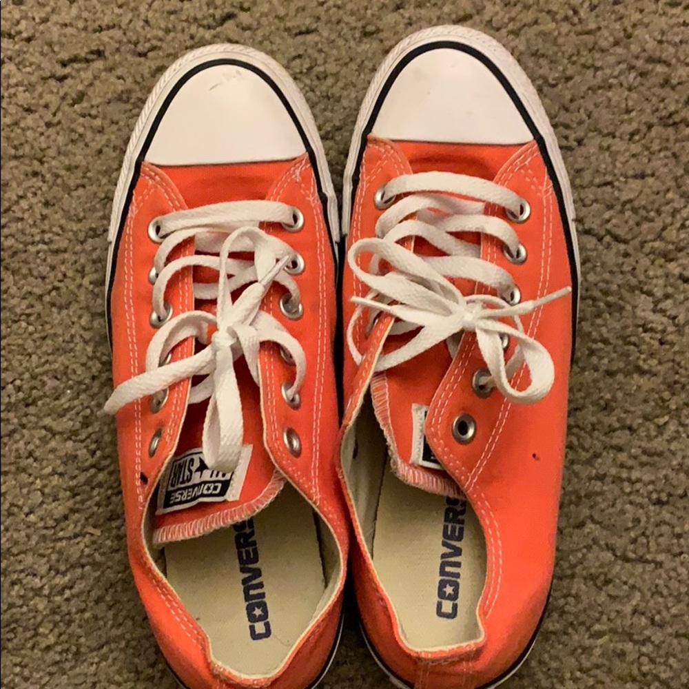 Orange chuck taylor
